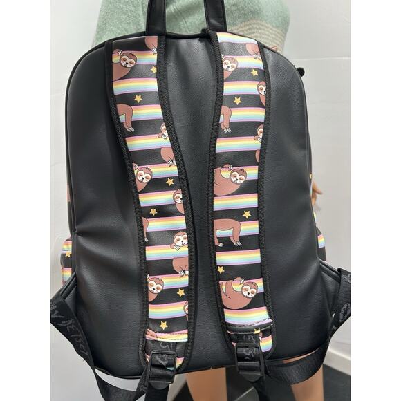 Betsey Johnson Backpack Sloth Bag Book Bag Faux Leather With Pouch main image 6